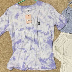 NWT playboy tie dye oversized short sleeve top